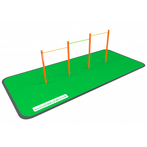 Street workout Trojitá hrazda W01-3 - povrch EPDM